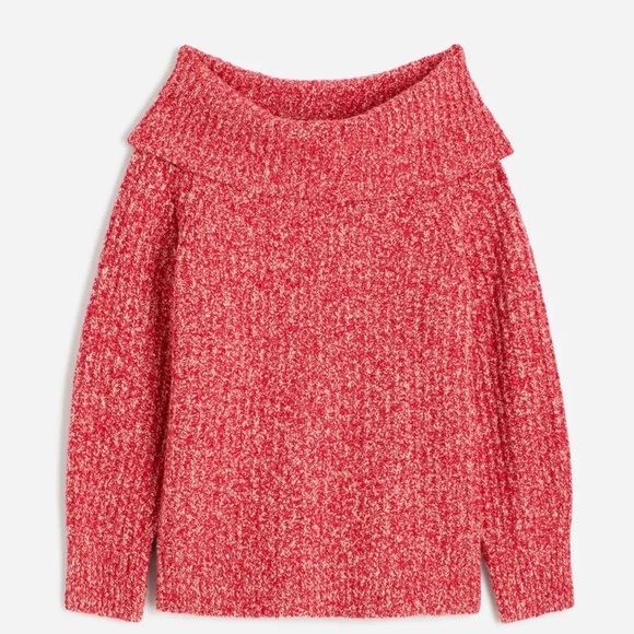 NWT MADEWELL Long Sleeve Off The Shoulder Ribbed Sweater Size X-Large - Picture 1 of 4